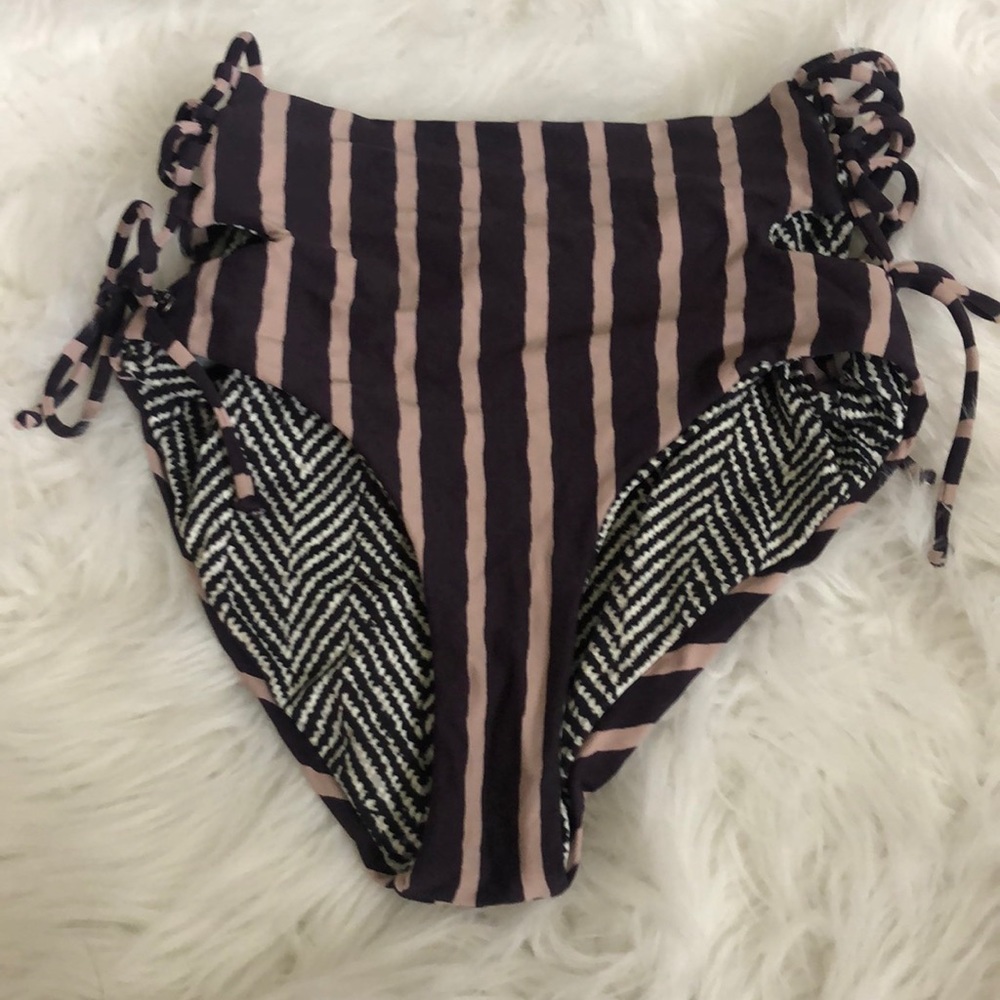 Maaji high waist side lace reversible swim bottom